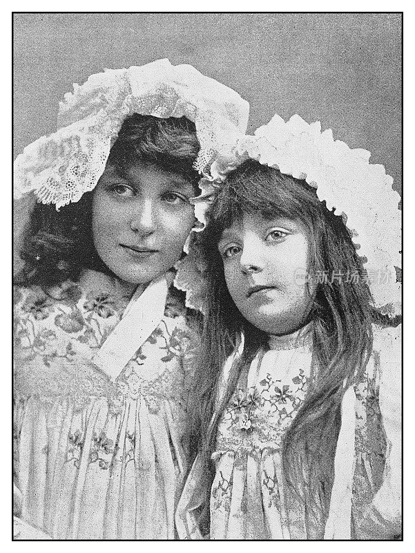 古董照片:Violet和Marie L'Aigle Cole